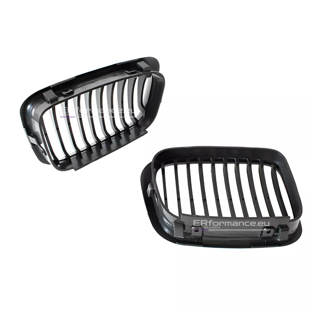 BMW E46 viengubos grotelės PRE LCI (97-01), matinės juodos