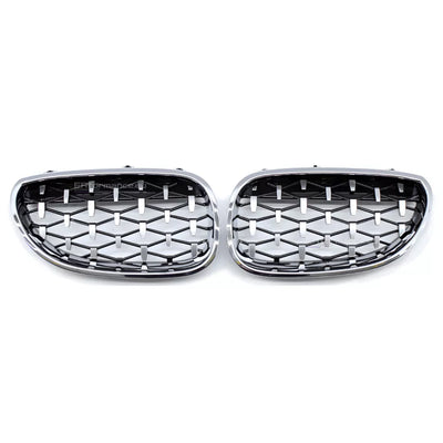 BMW E60 E61 diamond grotelės (03-10), chrominės