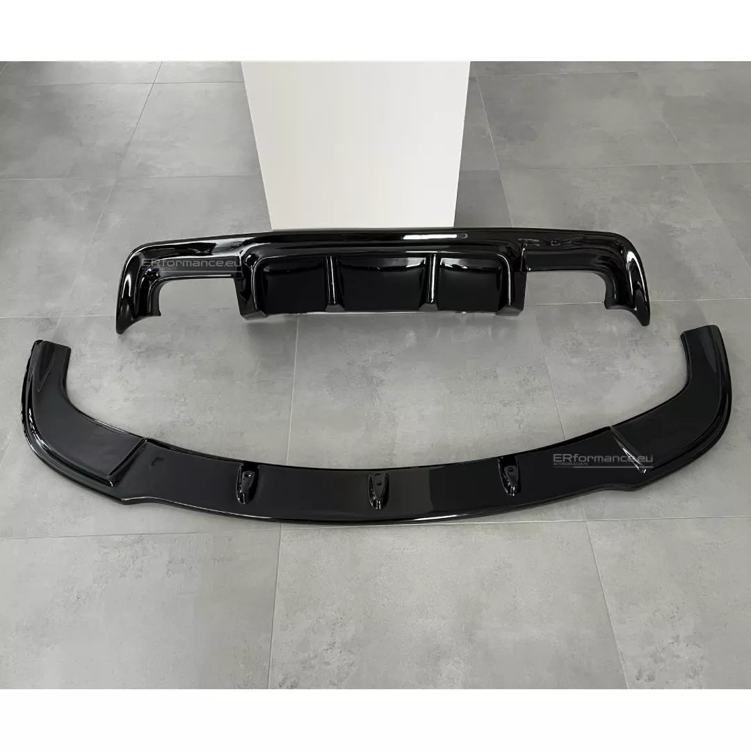 BMW E60 E61 difuzorius + lipas, blizgus juodas