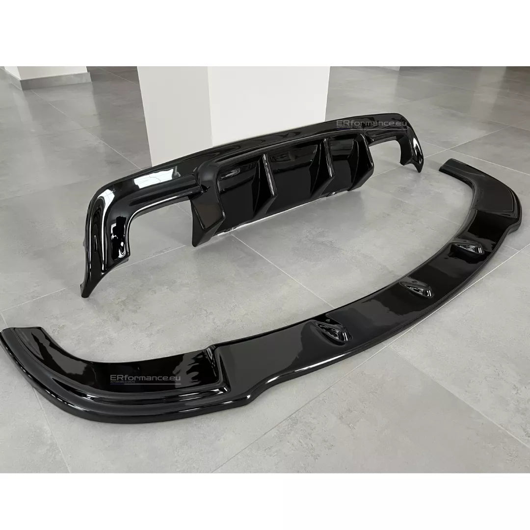 BMW E60 E61 difuzorius + lipas, blizgus juodas