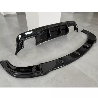 BMW E60 E61 difuzorius + lipas, blizgus juodas