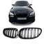 BMW E60 E61 dvigubos grotelės (03-10), blizgios juodos