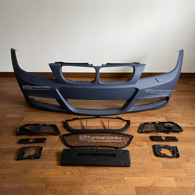BMW E90 E91 M Tech priekinis bamperis LCI (08-13), be PDC