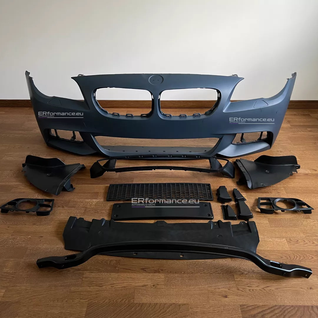 BMW F10 F11 M Tech priekinis bamperis LCI, su PDC