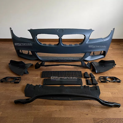 BMW F10 F11 M Tech priekinis bamperis LCI, su PDC