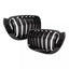 BMW F25 F26 X3 X4 dvigubos grotelės LCI, blizgios juodos