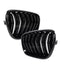 BMW F25 F26 X3 X4 dvigubos grotelės PRE LCI, blizgios juodos