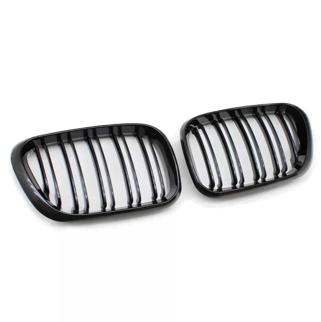 BMW E53 PRE LCI dvigubos grotelės, blizgios juodos