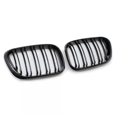 BMW E53 PRE LCI dvigubos grotelės, blizgios juodos
