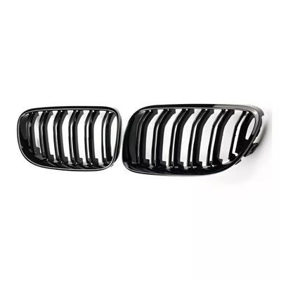 BMW E92 E93 dvigubos grotelės LCI (10-13), blizgios juodos