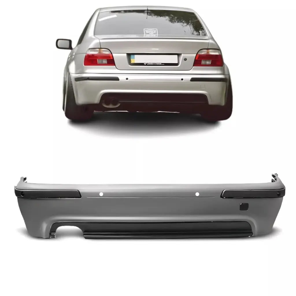 BMW E39 M-Tech galinis bamperis sedanui, su PDC