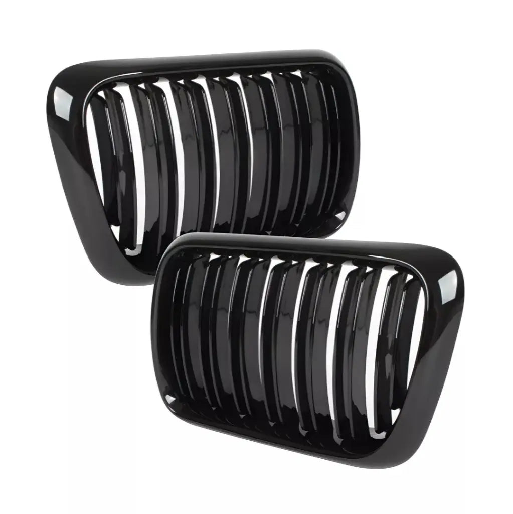 BMW E36 dvigubos grotelės LCI (96-99), blizgios juodos