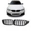 BMW F32 F33 F36 dvigubos grotelės, blizgios juodos