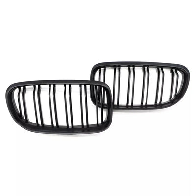 BMW E90 E91 LCI dvigubos grotelės (09-13), matinės juodos