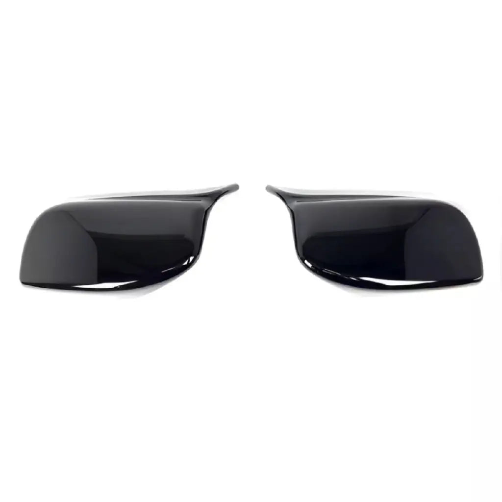BMW E60 E61 E63 E64 veidrodėlių dangteliai PRE LCI, blizgūs juodi