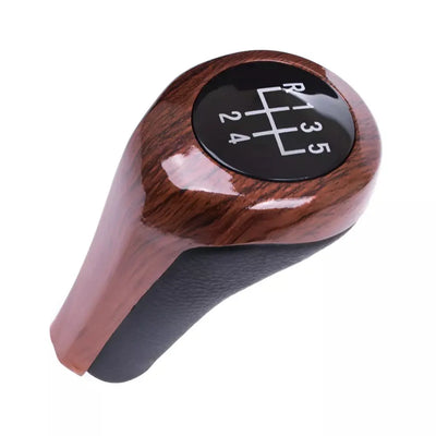 BMW 5 bėgių svirtis (knobas) medžio imitacija, E serijai