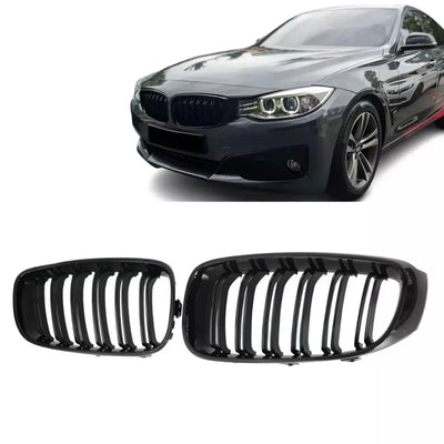 BMW F34 3GT dvigubos grotelės, blizgios juodos
