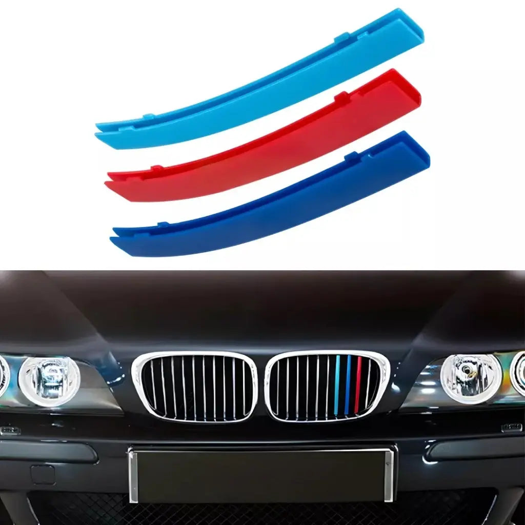 BMW E39 grotelių M juostelės (apdaila), 95-03 blizgios