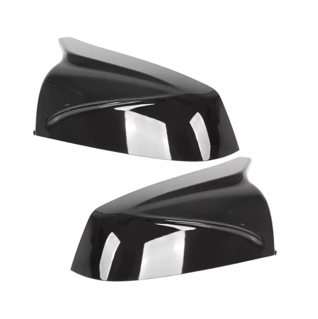 BMW E60 E61 M veidrodėlių dangteliai LCI, blizgūs juodi