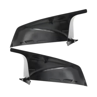 BMW E60 E61 M veidrodėlių dangteliai LCI, blizgūs juodi