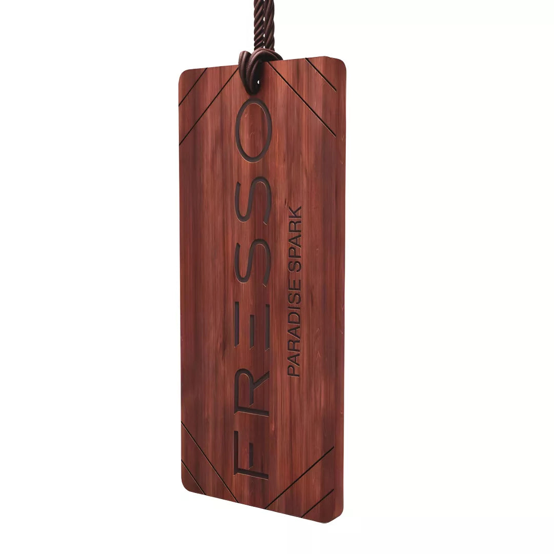 Fresso automobilio kvapas medinė kortelė (paradise spark)