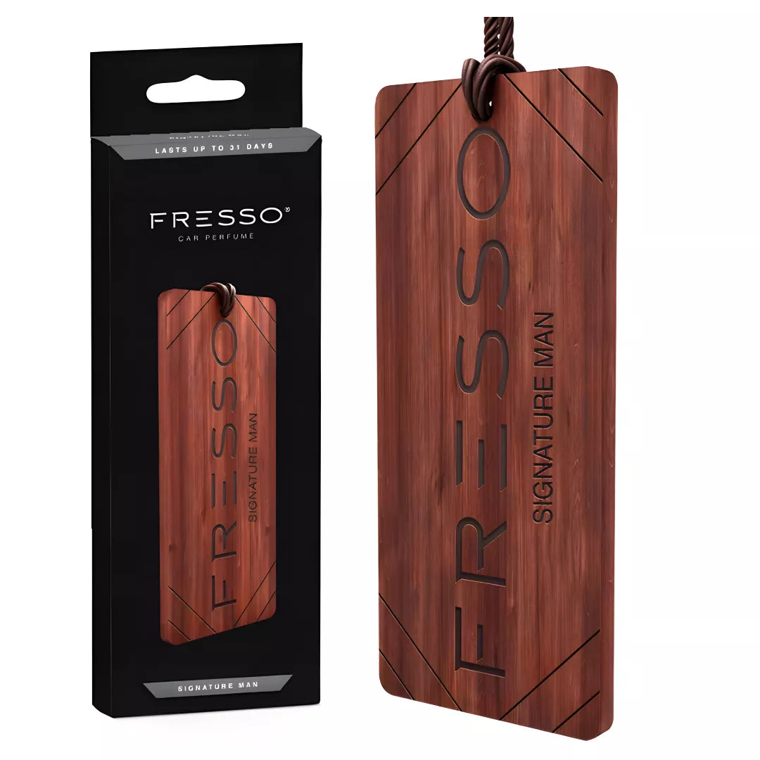 Fresso automobilio kvapas medinė kortelė (signature man)