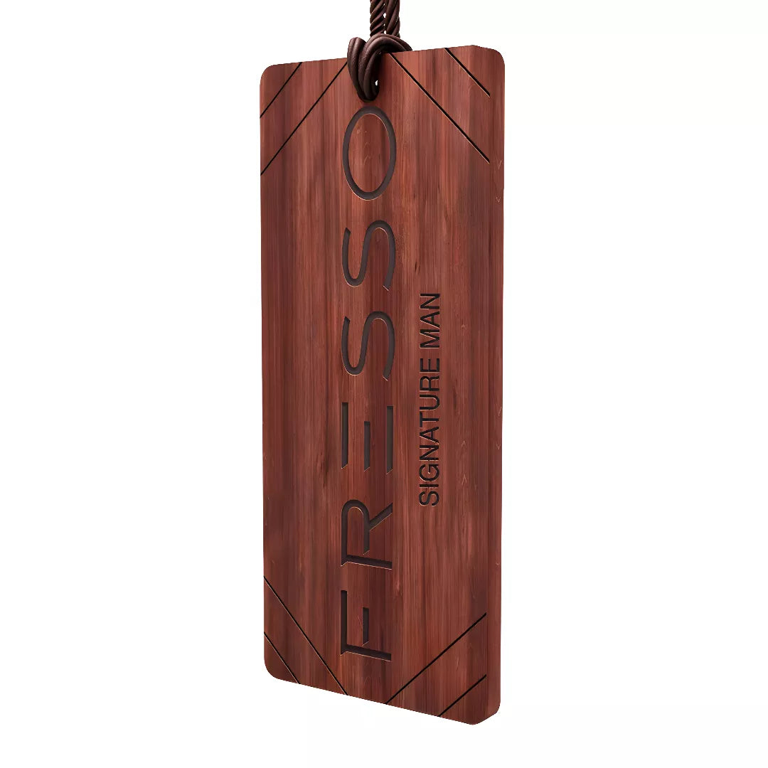 Fresso automobilio kvapas medinė kortelė (signature man)