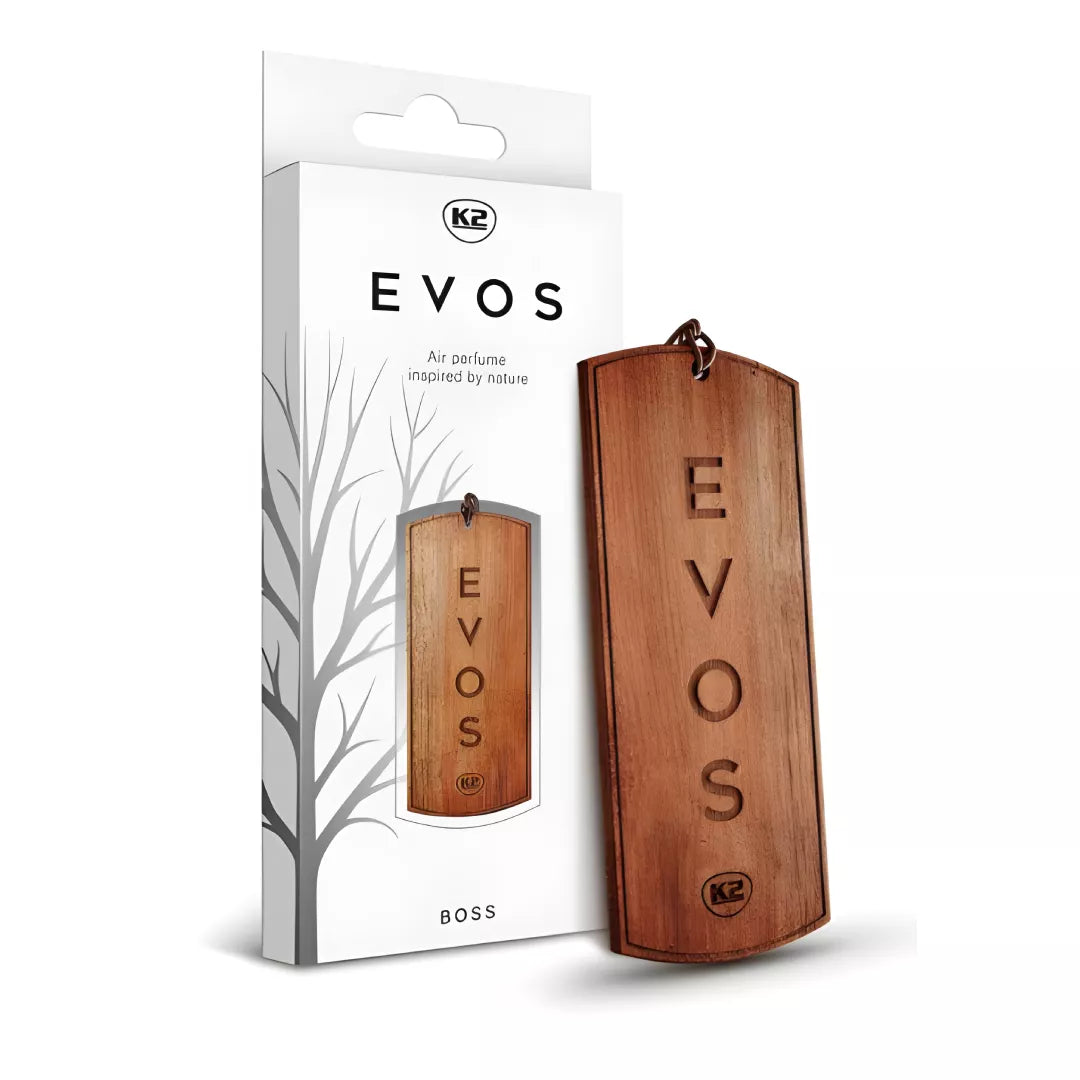 K2 EVOS automobilio kvapas medinė kortelė (BOSS)