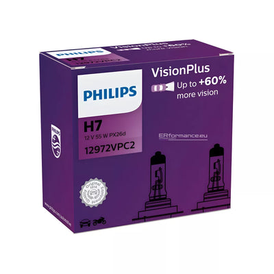 Philips H7 lemputės / 12V / 3250K / +60%