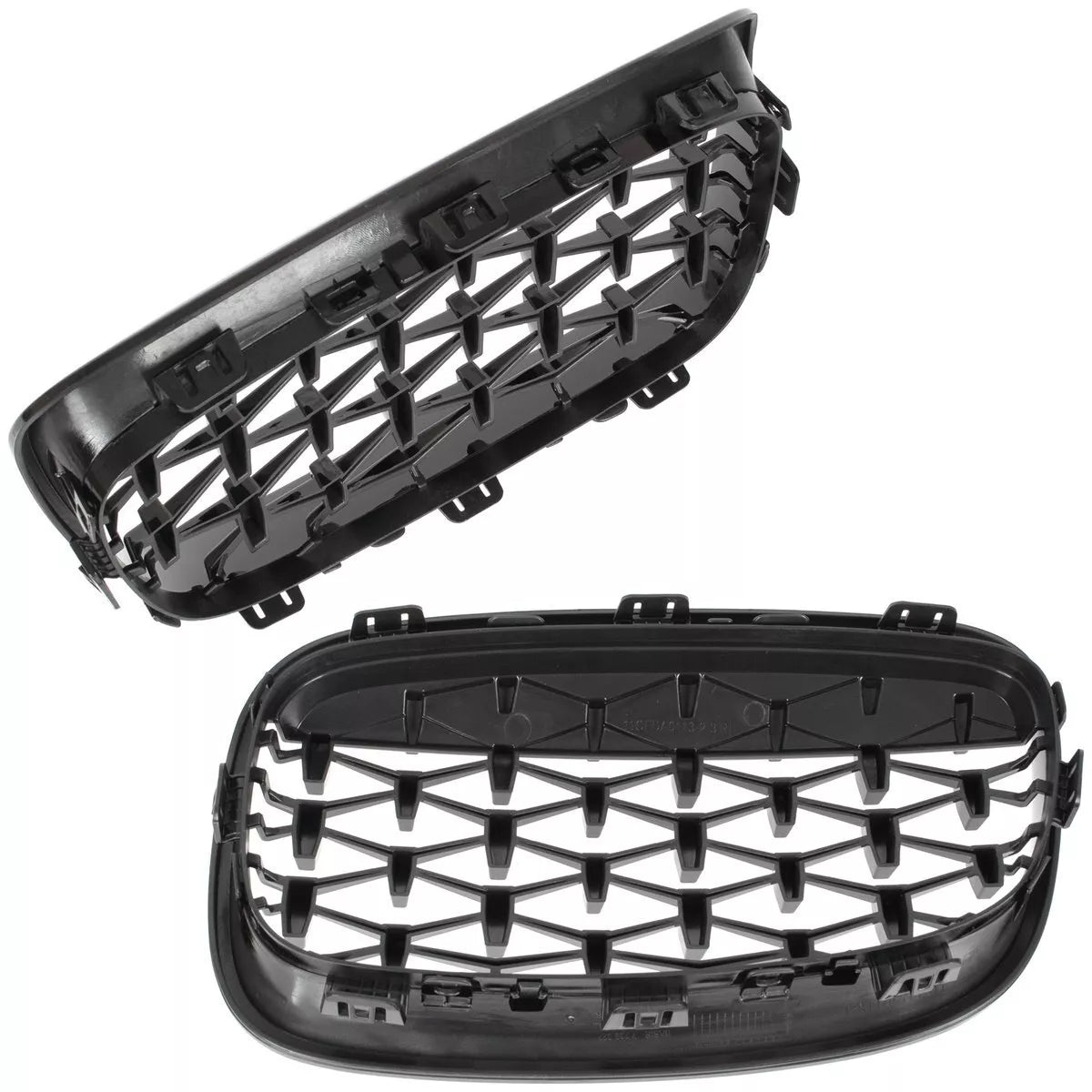 BMW 1 F20 F21 11-14 grotelių tarp žibintų kairė ir dešinė komplektas FULL BLACK STAR