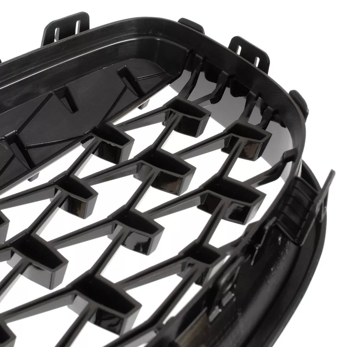 BMW 1 F20 F21 11-14 grotelių tarp žibintų kairė ir dešinė komplektas FULL BLACK STAR