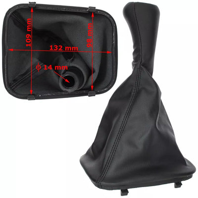 BMW 3 E36 90-00 JUODA EKO ODINĖ pavarų perjungimo svirtis + JUODA gaubto apdaila su rėmu, 5 GREIČIAI