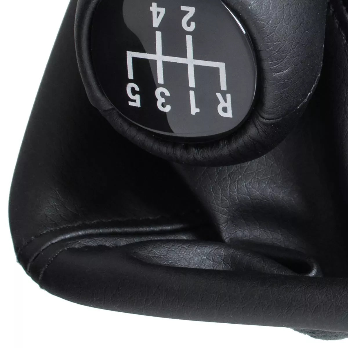 BMW 3 E36 90-00 JUODA EKO ODINĖ pavarų perjungimo svirtis + JUODA gaubto apdaila su rėmu, 5 GREIČIAI