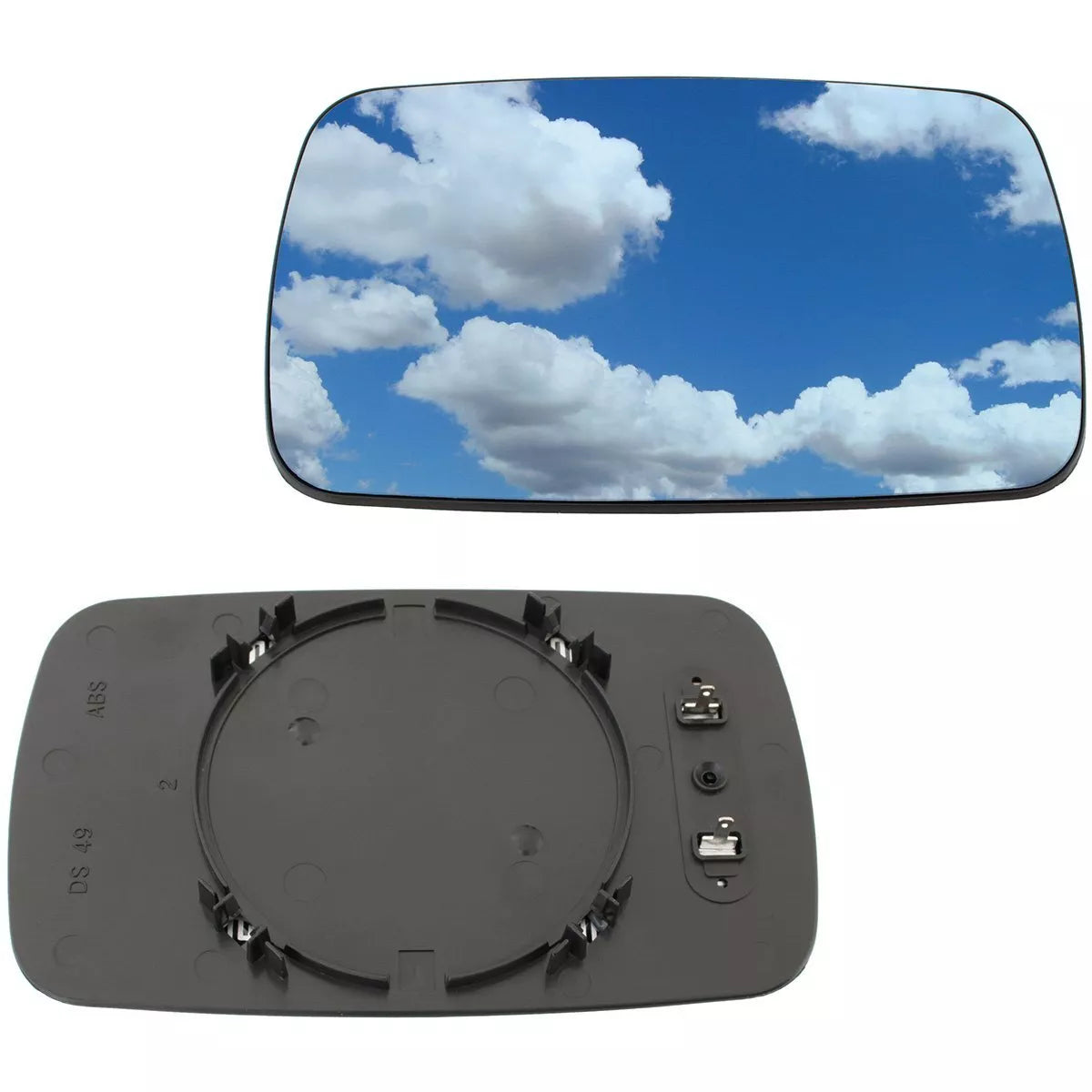 BMW 3 E36 90-00 veidrodėlio įdėklas, šildomas, mėlynas, dešinysis