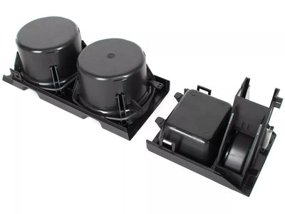 BMW 3 E46 97-07 puodelių laikiklis + monetų dėklas, 2 vnt., II tipo rinkinys