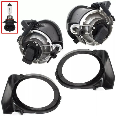 BMW 3 E46 M-Paketas M3 98-04 RŪKYTI halogeniniai žibintai su rėmeliais kairėje ir dešinėje 4 vnt. komplektas