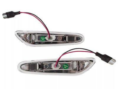 BMW 3 E46 LED šoninių posūkių žibintų DYNAMIC WHITE 2 vnt. rinkinys