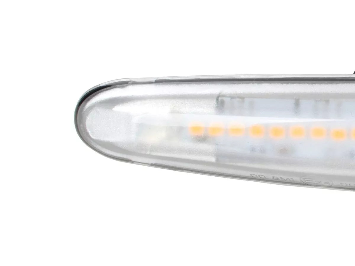 BMW 3 E46 LED šoninių posūkių žibintų DYNAMIC WHITE 2 vnt. rinkinys