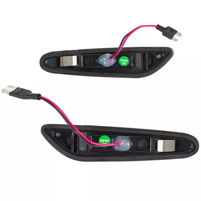 BMW 3 E46 LED šoninių posūkių žibintų rinkinys „Smoked Dynamic“, 2 vnt.