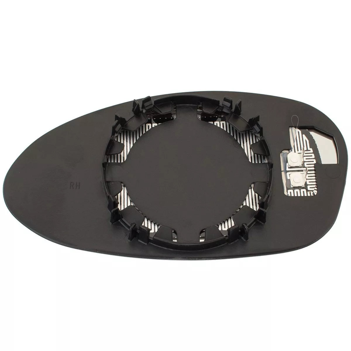 BMW 3 E90 / E91 / E92 / E93 04-08 veidrodėlio įdėklas šildomas mėlynas dešinysis