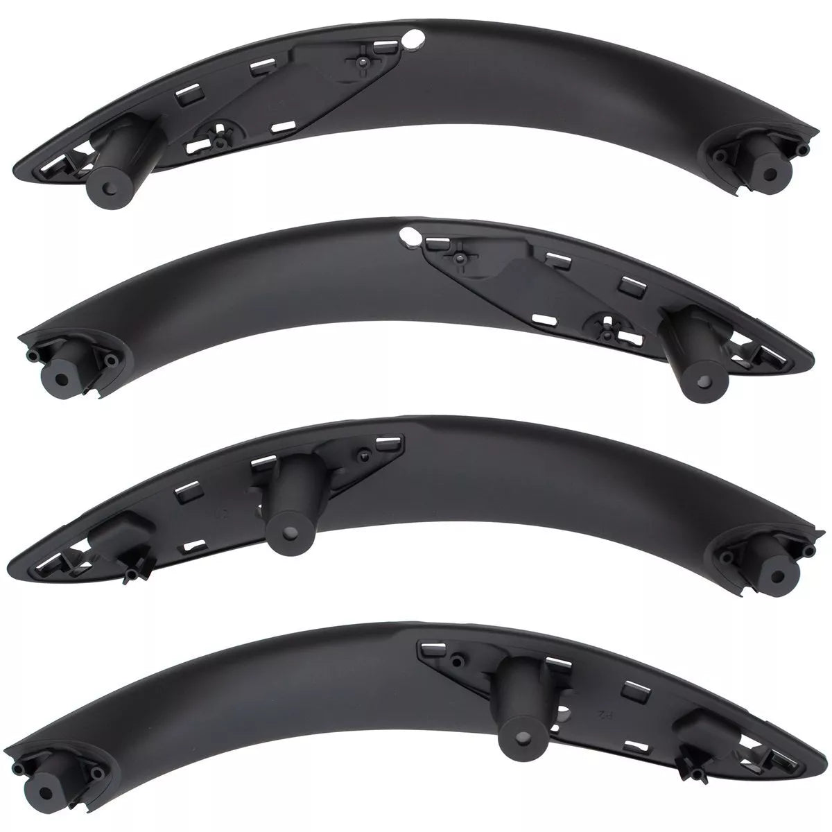 BMW 3 F30 F31 11-19 vidinių durų rankenėlių komplektas priekyje ir gale (4 vnt.) JUODAS