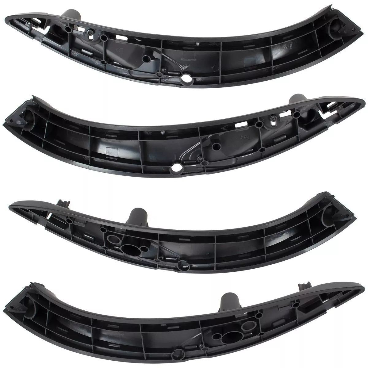 BMW 3 F30 F31 11-19 vidinių durų rankenėlių komplektas priekyje ir gale (4 vnt.) JUODAS