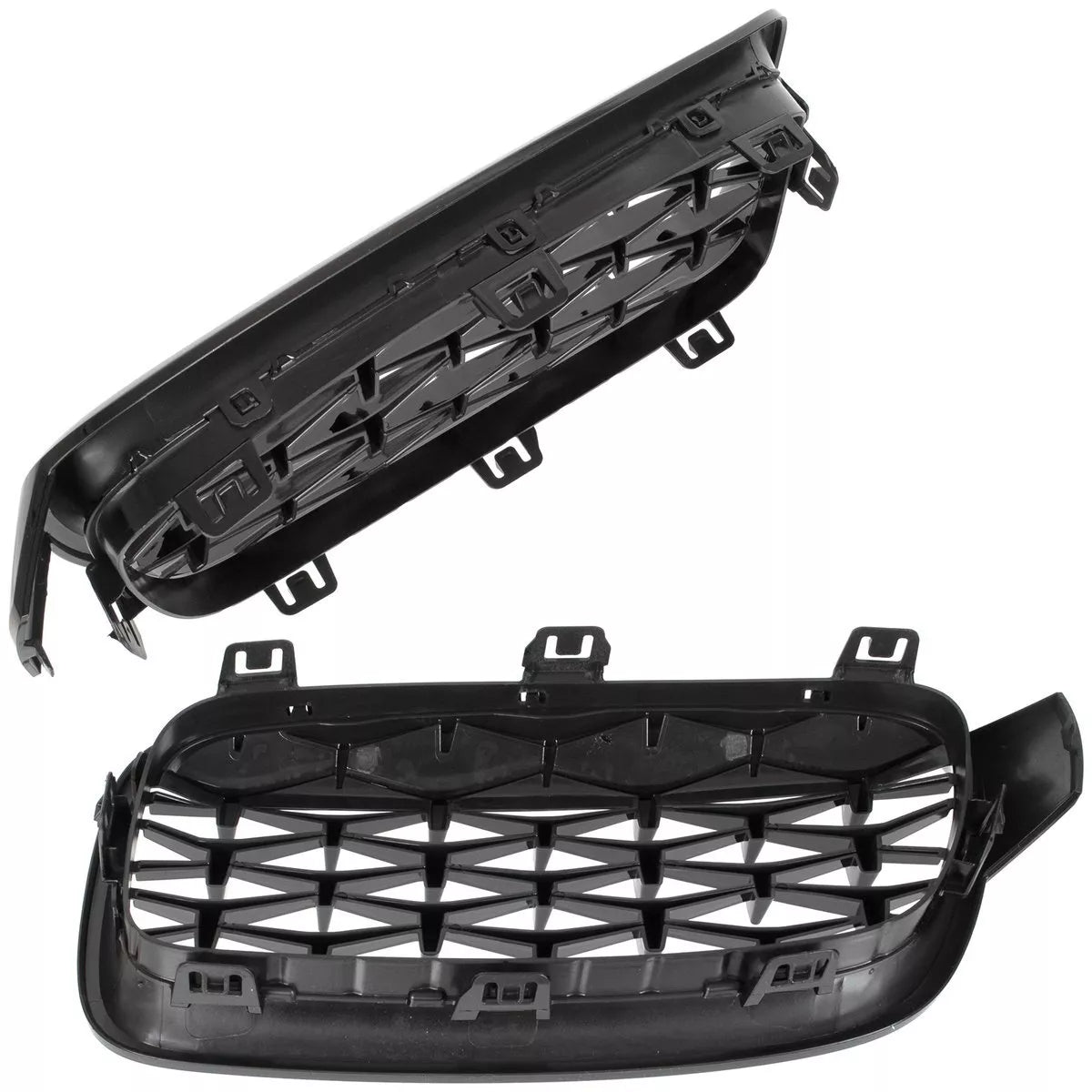 BMW 3 F30 F31 12-19 grotelių tarp žibintų (kairė ir dešinė) komplektas FULL BLACK STAR