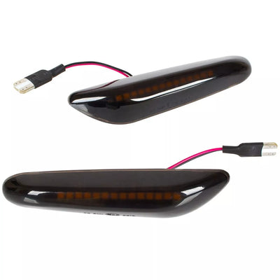 BMW 3 F30 LED šoninių posūkių žibintų rinkinys SMOKED DYNAMIC, 2 vnt.
