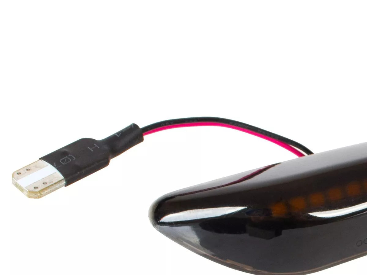 BMW 3 F30 LED šoninių posūkių žibintų rinkinys SMOKED DYNAMIC, 2 vnt.