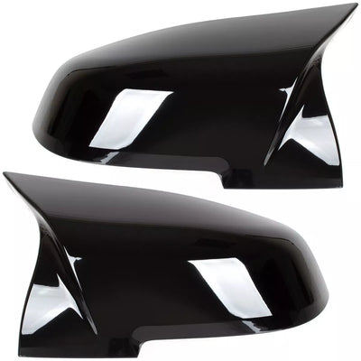 BMW 3 F34 13-18 veidrodėlio dangteliai BLIZGŪS JUODI kairė + dešinė 2 vnt. komplektas