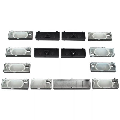 BMW 5 E39 95-04 oro kondicionieriaus pultelio mygtukų rinkinys, 14 vnt.