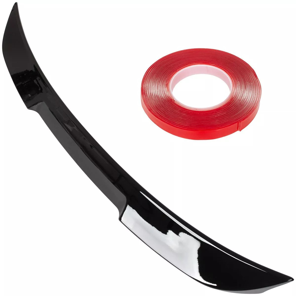 BMW 5 E60 04-11 galinis stogo spoileris - bagažinės dangčio eleronas BLIZGIUS JUODAS M4