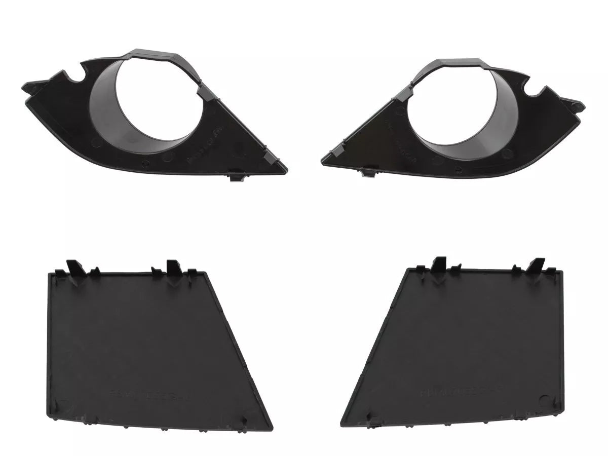 BMW 5 E60 E61 03-10 2 halogeninių žibintų rėmelių ir 2 buferio grotelių komplektas (4 vnt. komplektas)