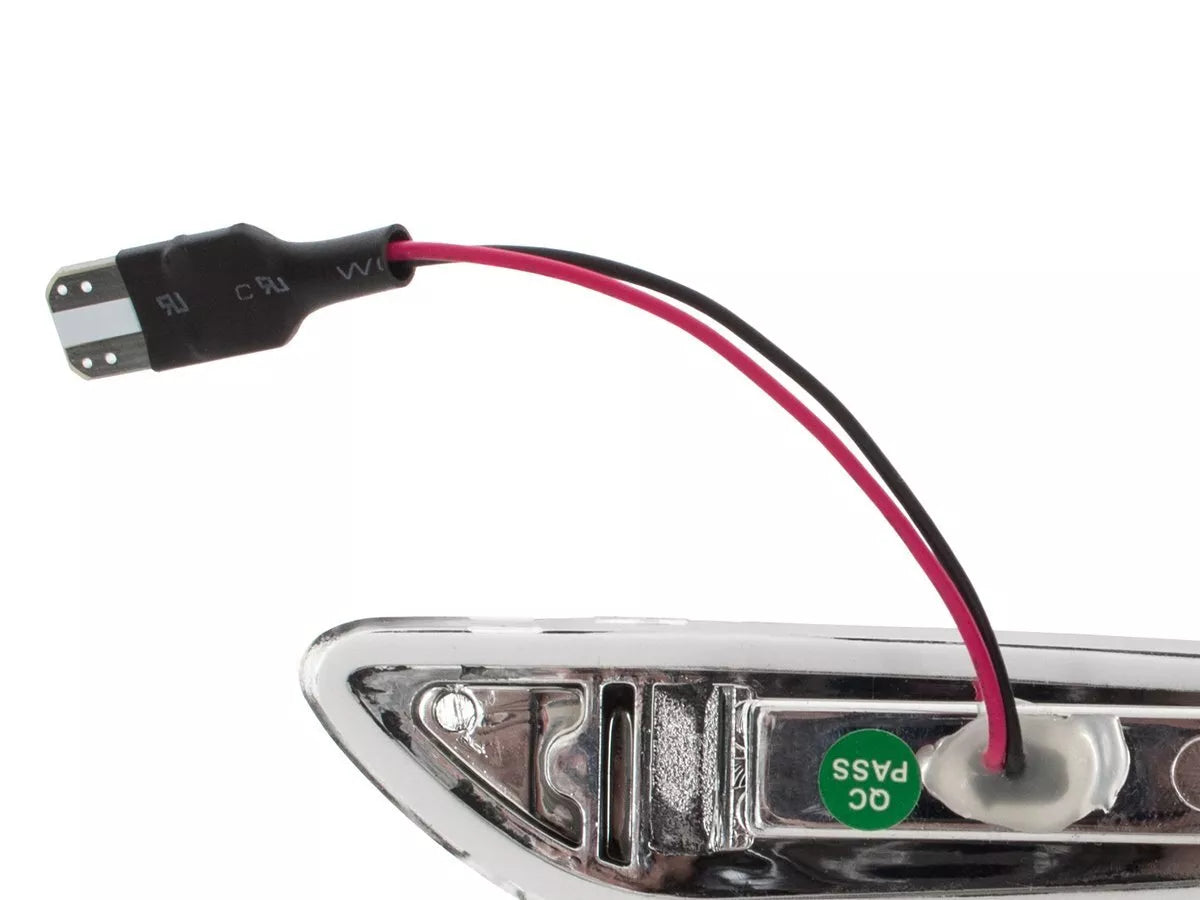 BMW 5 E60 E61 LED šoninių posūkių žibintų komplektas, įprastas, baltas, 2 vnt.